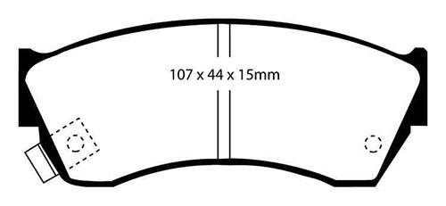EBC Green Stuff Brake Pads - Front for Suzuki Swift
