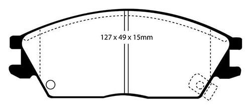 EBC Green Stuff Brake Pads - Front for Hyundai Coupe