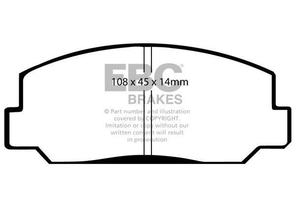 EBC Ultimax Brake Pads - Front for Honda Accord