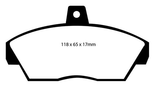 EBC Green Stuff Brake Pads - Front for Rover 400