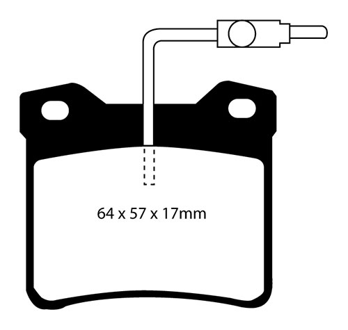 EBC Green Stuff Brake Pads - Rear for Peugeot 607