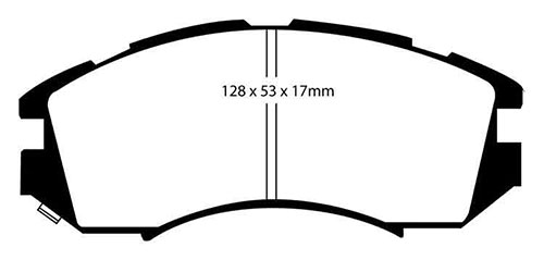 EBC Green Stuff Brake Pads - Front for Subaru Impreza Mk 1
