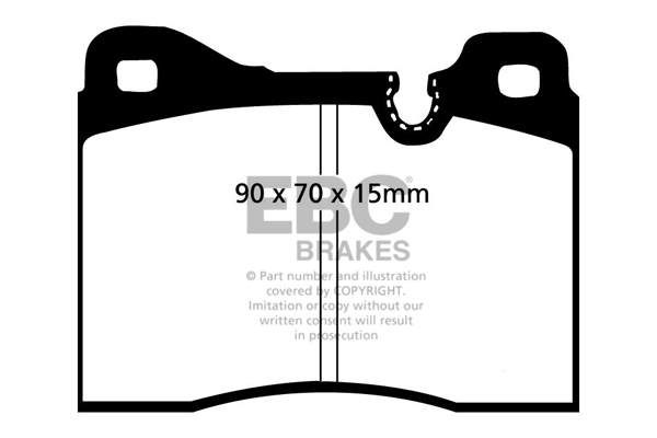 EBC Ultimax Brake Pads - Front for BMW 5 Series (E12)