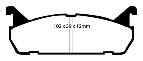 EBC Green Stuff Brake Pads - Rear for Mazda 323