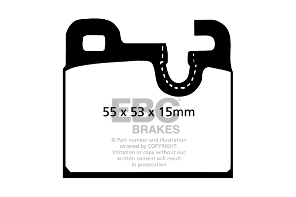 EBC Ultimax Brake Pads - Rear for BMW 5 Series (E12)