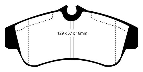 EBC Green Stuff Brake Pads - Front for Nissan Almera