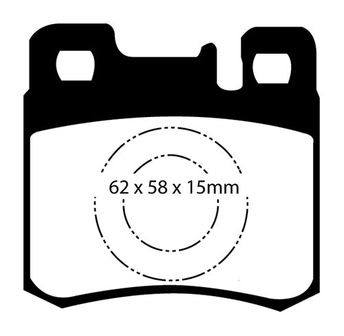 EBC Green Stuff Brake Pads - Rear for Mercedes E-Class