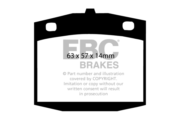 EBC Ultimax Brake Pads - Front for Nissan Skyline
