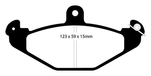 EBC Green Stuff Brake Pads - Rear for Renault Laguna