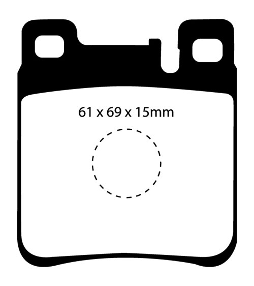 EBC Green Stuff Brake Pads - Rear for Mercedes E-Class