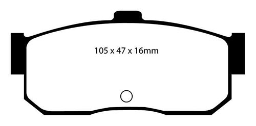 EBC Green Stuff Brake Pads - Rear for Nissan Almera
