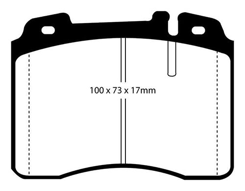 EBC Green Stuff Brake Pads - Front for Mercedes CLK-Class