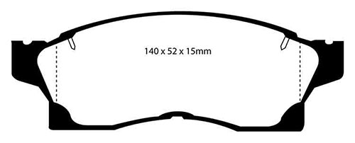 EBC Green Stuff Brake Pads - Front for Toyota MR2