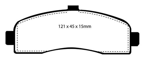 EBC Green Stuff Brake Pads - Front for Nissan Micra