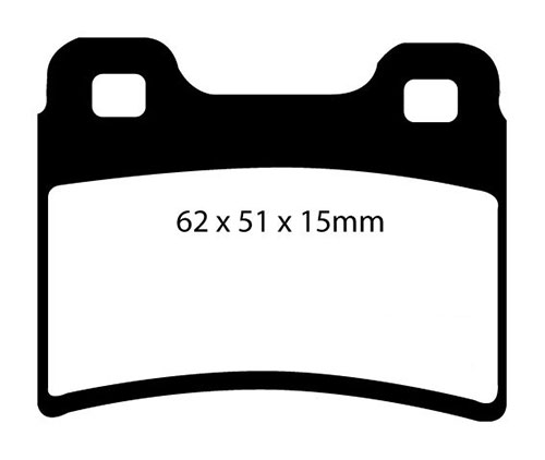 EBC Green Stuff Brake Pads - Rear for Ford Escort Mk 5