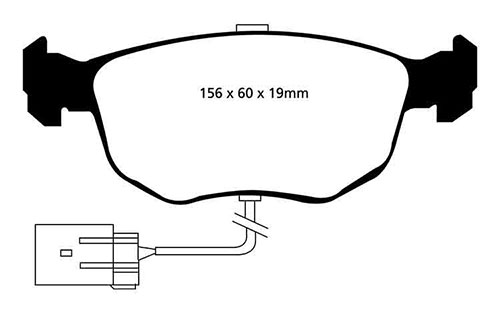 EBC Green Stuff Brake Pads - Front for Ford Scorpio