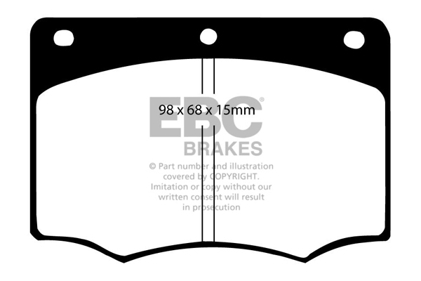 EBC Ultimax Brake Pads - Front for Ford Granada