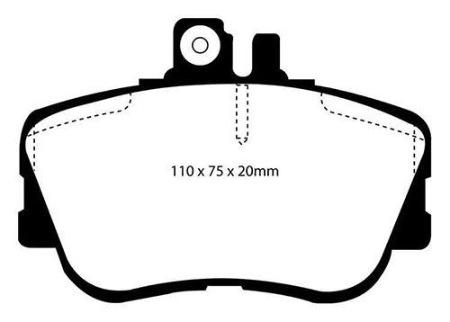 EBC Green Stuff Brake Pads - Front for Mercedes C-Class