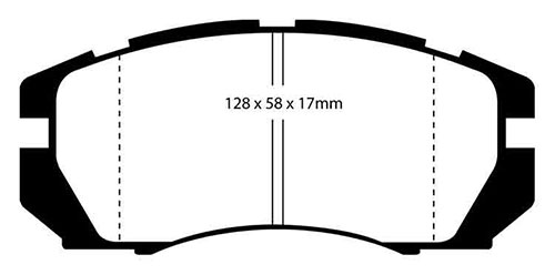 EBC Green Stuff Brake Pads - Front for Subaru Legacy