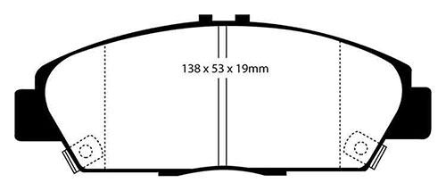 EBC Green Stuff Brake Pads - Front for Rover 600