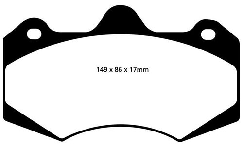 EBC Red Stuff Brake Pads - Front for Vauxhall VXR8