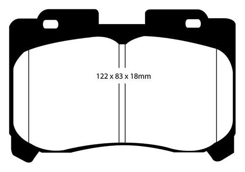 EBC Red Stuff Brake Pads - Front for Toyota Celica