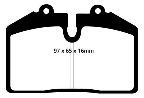 EBC Red Stuff Brake Pads - Rear for Audi 80