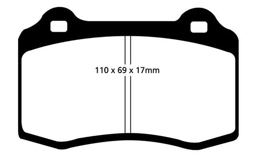 EBC Red Stuff Brake Pads - Front for Ford Focus Mk 1