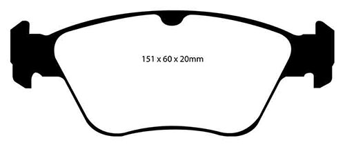 EBC Red Stuff Brake Pads - Front for Mercedes CLK-Class