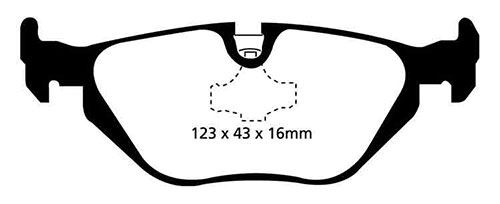 EBC Red Stuff Brake Pads - Rear for BMW 3 Series (E36)