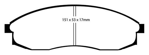 EBC Red Stuff Brake Pads - Front for Nissan Skyline