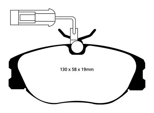 EBC Red Stuff Brake Pads - Front for Lancia Delta
