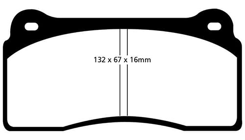 EBC Red Stuff Brake Pads - Rear for Audi R8 (42)