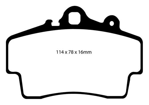 EBC Red Stuff Brake Pads - Front for Porsche Cayman