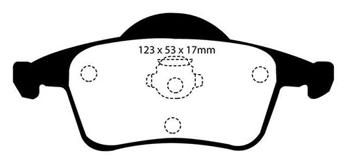 EBC Red Stuff Brake Pads - Rear for Volvo S60