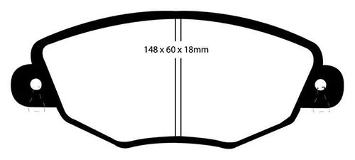 EBC Red Stuff Brake Pads - Front for Jaguar X-Type