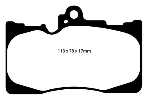 EBC Red Stuff Brake Pads - Front for Lexus GS