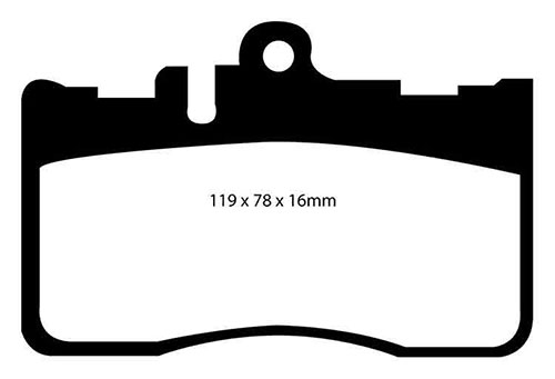 EBC Red Stuff Brake Pads - Front for Lexus LS
