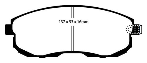 EBC Red Stuff Brake Pads - Front for Nissan Skyline