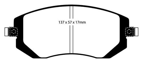 EBC Red Stuff Brake Pads - Front for Subaru Legacy