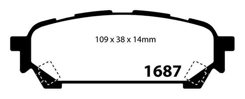 EBC Red Stuff Brake Pads - Rear for Subaru Forester