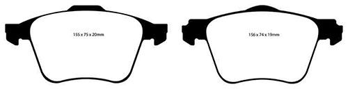 EBC Red Stuff Brake Pads - Front for Volvo XC90