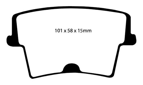 EBC Red Stuff Brake Pads - Rear for Lancia Thema