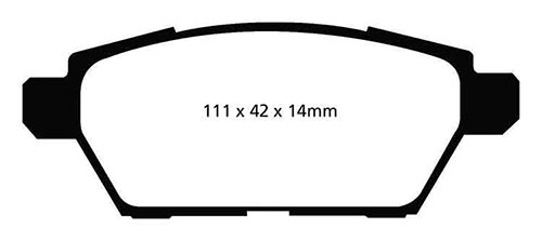 EBC Red Stuff Brake Pads - Rear for Mazda 6