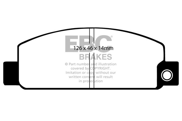 EBC Ultimax Brake Pads - Front for Mazda 929