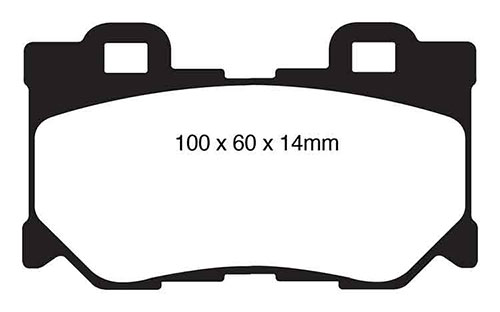EBC Red Stuff Brake Pads - Rear for Nissan 370Z