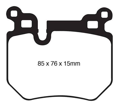 EBC Red Stuff Brake Pads - Rear for BMW 1 Series (E81/E82/E87/E88)