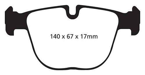 EBC Red Stuff Brake Pads - Rear for BMW X5 (E70)