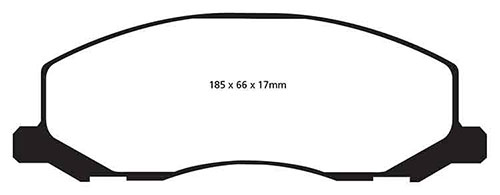 EBC Red Stuff Brake Pads - Front for Saab 9-5