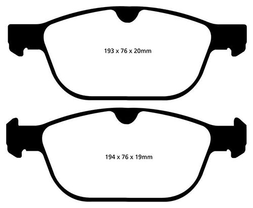 EBC Red Stuff Brake Pads - Front for Volvo XC60